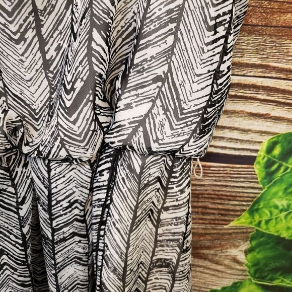 Love Reign midi ⚫/ white large pre-owned dress - Picture 2 of 6